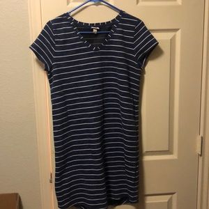 Target navy and white striped dress
